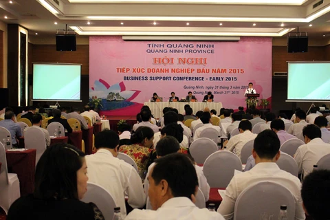 A view at Quang Ninh's business support conference. (Photo: quangninh.gov.vn)